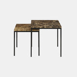 Amadora - Brun Marmor - Sofabord - Flere varianter