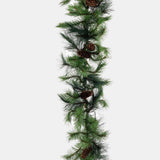 Kunstig Girlander Asheville m/kongler - 275cm