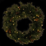 Kunstig Krans Foxtail Pine m/kongler - 75cm