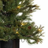 Kunstig Juletre Grand Fir- Med lys- H60cm