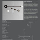Sahn Chandelier - Bronze