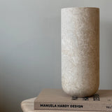 Sasso Vase - Travertine - Stor