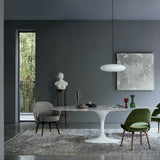 Saarinen Oval Spisebord - Hvit Base - Flere varianter