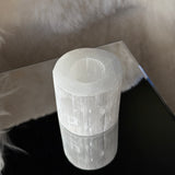 Selenitt Telysholder - 8 cm