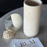 Sasso Vase - Travertine - Stor