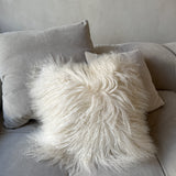 Pute Tibetansk Saueskinn 45x45 - Offwhite