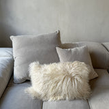 Pute Tibetansk Saueskinn 30x50 - Offwhite