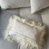 Pute Tibetansk Saueskinn 30x50 - Offwhite