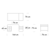 S 285 Skrivebord - flere varianter