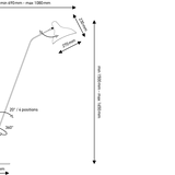 Mantis BS 1 B - Gulvlampe