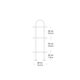 Keen Hyllesystem - 2 buer/160cm/ 3 hyller