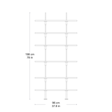 Keen Hyllesystem - 2 buer/96cm/ 6 hyller