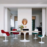 Saarinen Oval Spisebord - Hvit Base - Flere varianter