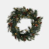 Kunstig Krans Foxtail Pine m/kongler  - 75cm