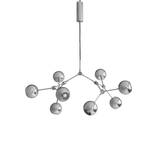 Drop Chandelier Globe - Taklampe - Chrome - Flere varianter