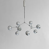 Drop Chandelier Globe - Taklampe - Chrome - Flere varianter