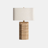 Bordlampe - Brun Travertine