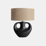 Bordlampe - Sort / Beige