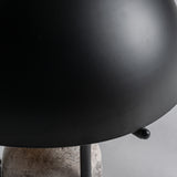 Bordlampe - Grå marmor / sort