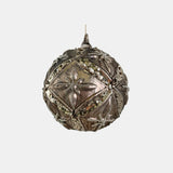 Brun Antikk - Julekule - 12 cm