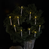 Juletrelys - 10 stk - 3D Flamme ink fjernkontroll