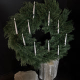 Juletrelys - 10 stk - 3D Flamme ink fjernkontroll