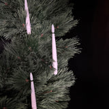 Juletrelys - 10 stk - 3D Flamme ink fjernkontroll