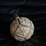 Beige Antikk - Julekule - 12 cm