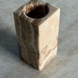 Onyx Telysholder -  Sett av 8 cm og 13 cm - Beige