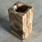 Onyx Telysholder -  Sett av 8 cm og 13 cm - Beige
