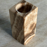 Onyx Telysholder -  Sett av 8 cm og 13 cm - Beige