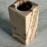 Onyx Telysholder -  Sett av 8 cm og 13 cm - Beige