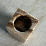 Onyx Telysholder -  Sett av 8 cm og 13 cm - Beige