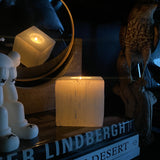 Selenitt Telysholder - Kvadratisk