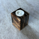 Onyx Telysholder -  8 cm - Chocolate