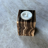 Onyx Telysholder -  8 cm - Chocolate