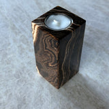 Onyx Telysholder -  13 cm - Chocolate