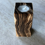 Onyx Telysholder -  13 cm - Chocolate