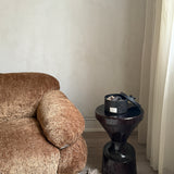 Wooden Stool - Burgundy