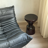 Wooden Stool - Burgundy