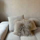 Pute Tibetansk Saueskinn 45x45 - Sand