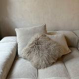 Pute Tibetansk Saueskinn 45x45 - Sand