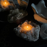 Unik Telysholder Kvarts #33