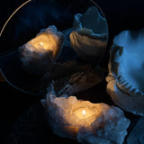 Unik Telysholder Kvarts #37