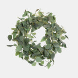 Kunstig Krans Eucalyptus Storbladet - 60cm