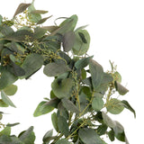 Kunstig Krans Eucalyptus Storbladet - 60cm
