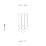 Miira 13 Large  - Taklampe - Flere varianter