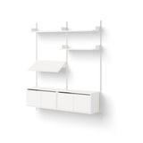 New Works Living Vegghylle med skap - Lav - Flere varianter