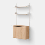 New Works Vegghylle med skap - Tall - Flere varianter