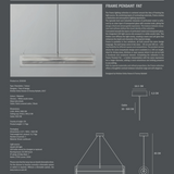 Frame Taklampe - Fat